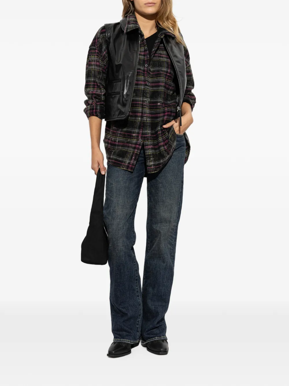 R13 Straight jeans Blauw