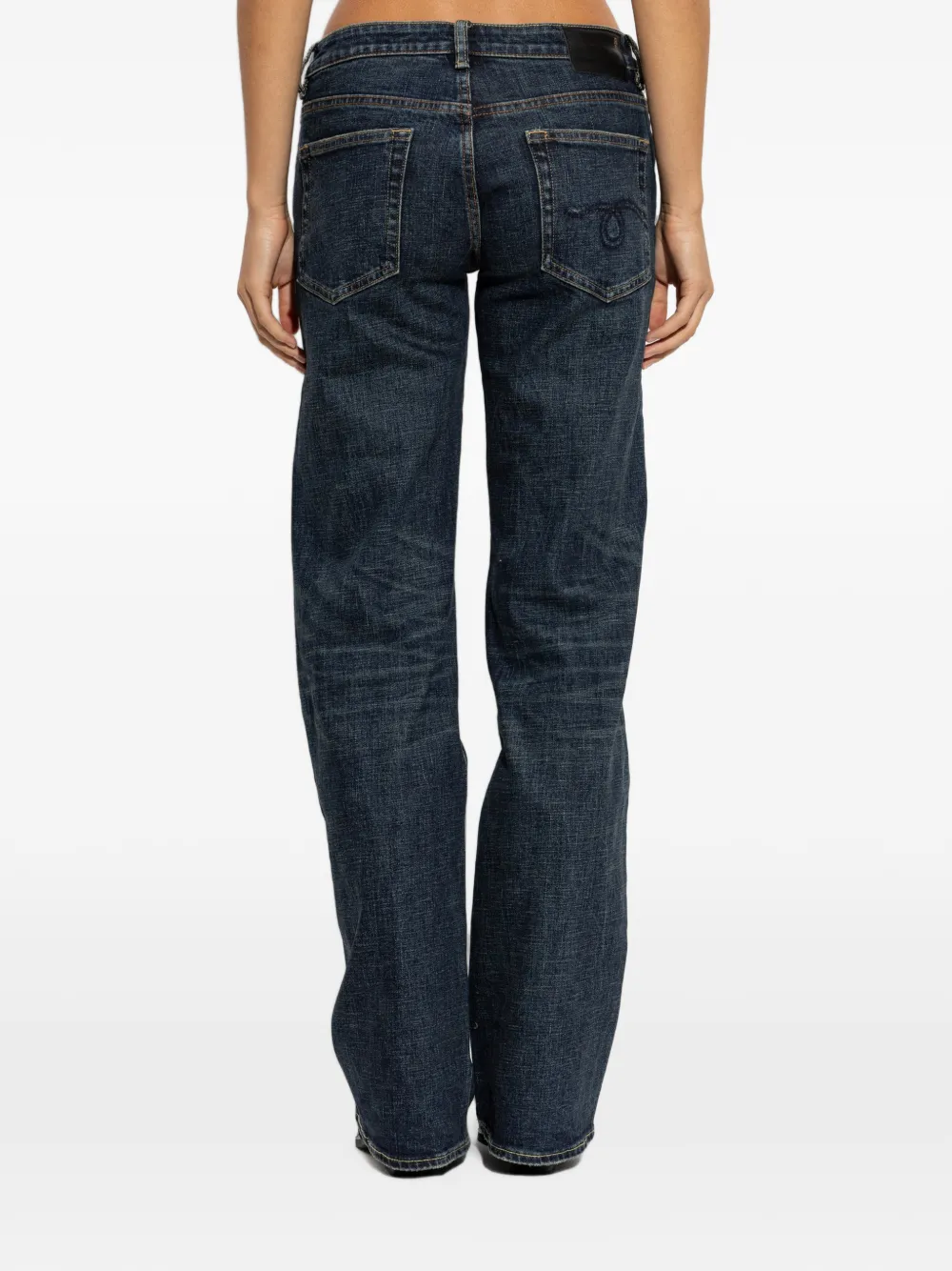 R13 Straight jeans Blauw