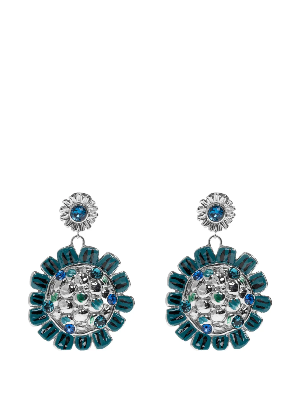 Marni floral-motif earrings - Argent Marni floral-motif earrings - Argent