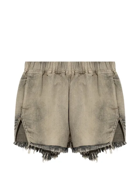 Rick Owens shorts con bordes sin rematar