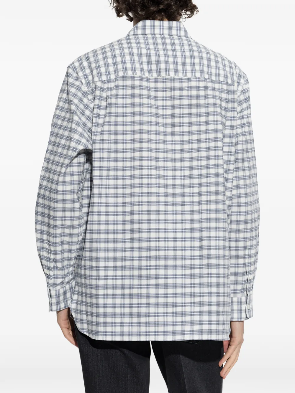 A.P.C. Malcom geruit overhemd Beige