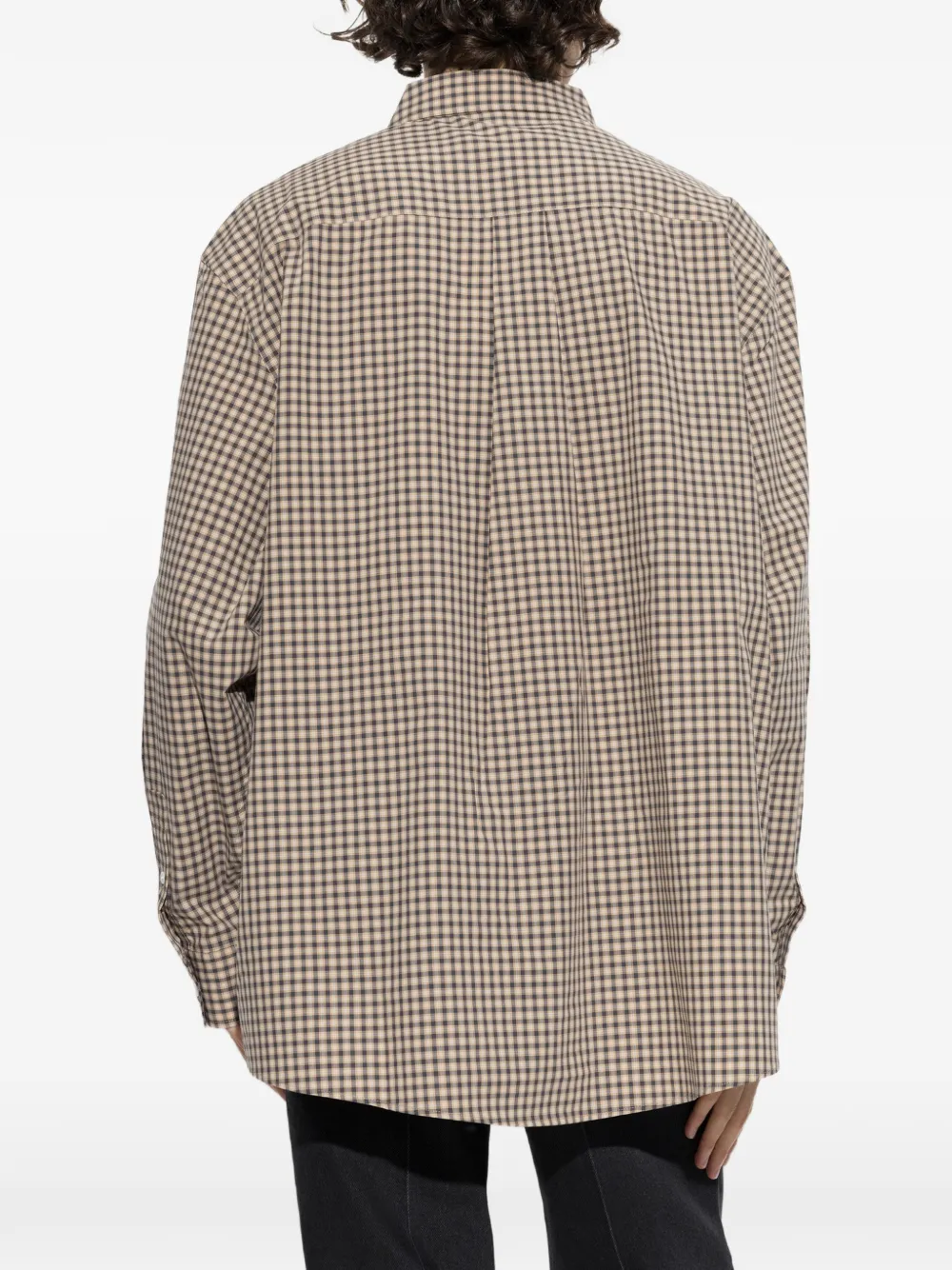 Marni Geruit overhemd Beige