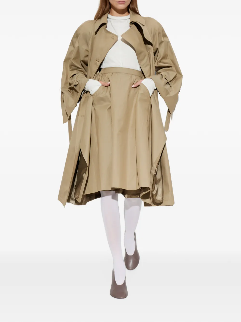 VETEMENTS Katoenen midi-rok Beige