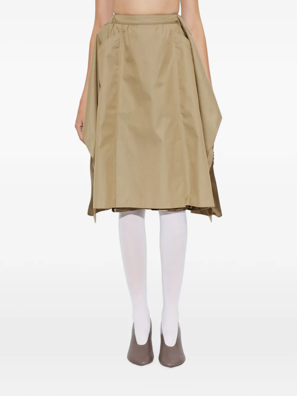VETEMENTS Katoenen midi-rok Beige
