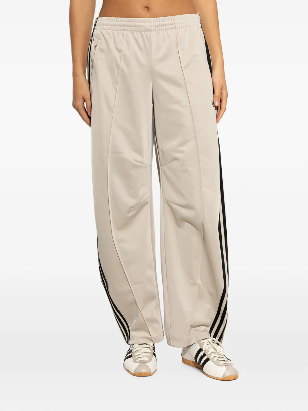 adidas Firebird side-stripe track pants Beige