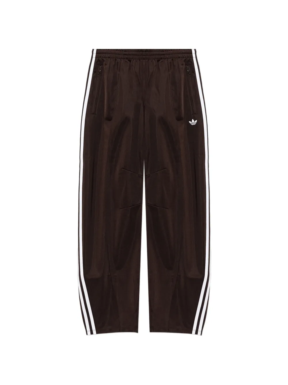 adidas logo-embroidered track pants - Marrone