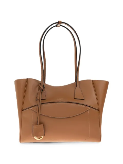 HIDESINS s Shopper logo-print leather tote bag