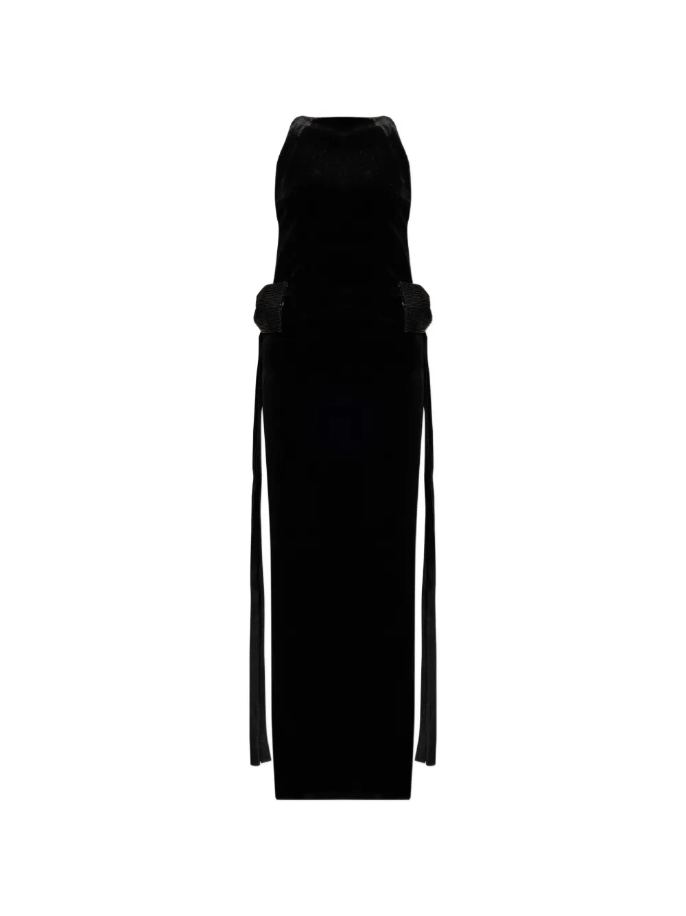 Self-Portrait bead-embellished velvet dress