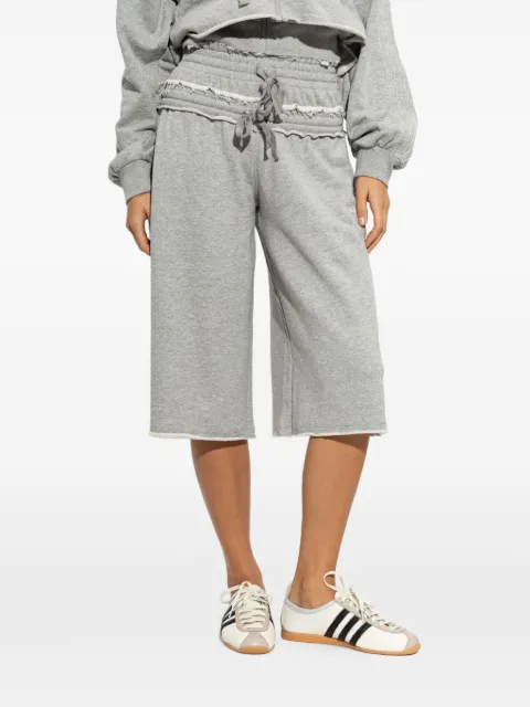 adidas raw-edge drawstring shorts