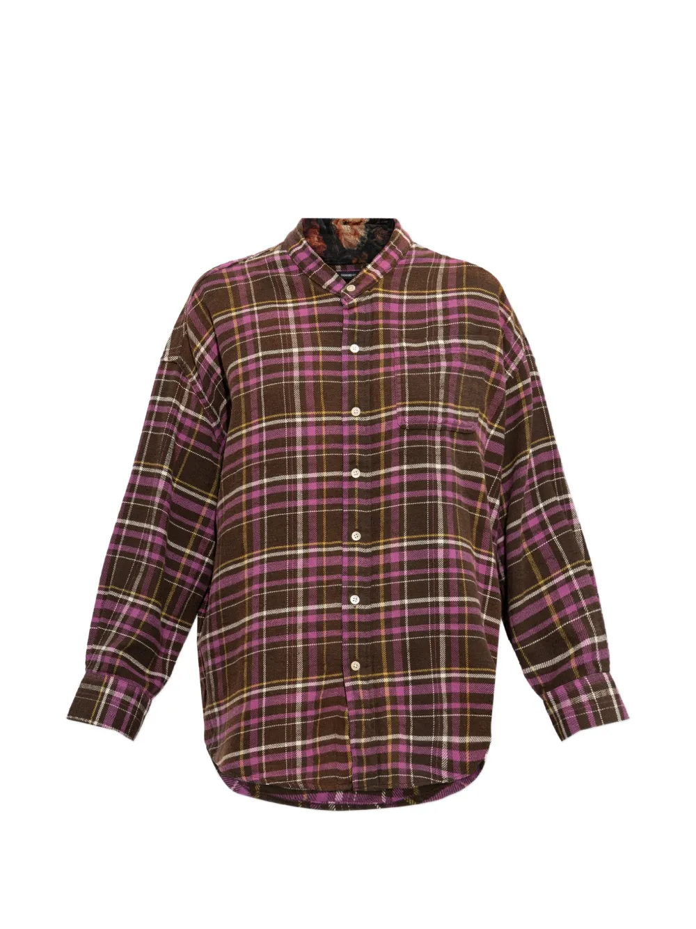 R13 plaid-pattern shirt - Marron R13 plaid-pattern shirt - Marron