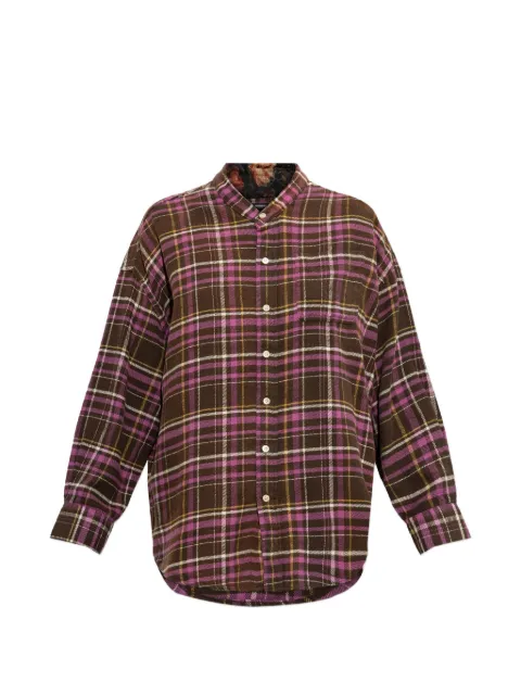 R13 plaid-pattern shirt