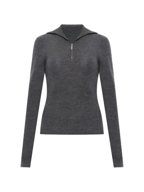Gestuz Gzrosalie quarter-zip wool sweater