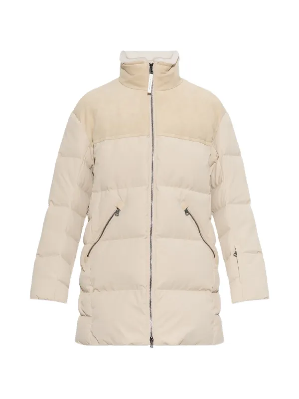 Bogner Mace Quilted Panelled Jacket in Neutrals