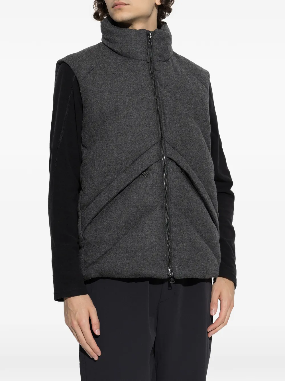 BOGNER Kendo gewatteerd wollen bodywarmer Grijs