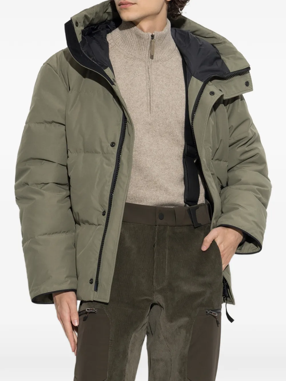 Sease Corduroy Suspender Ski Pants In Green