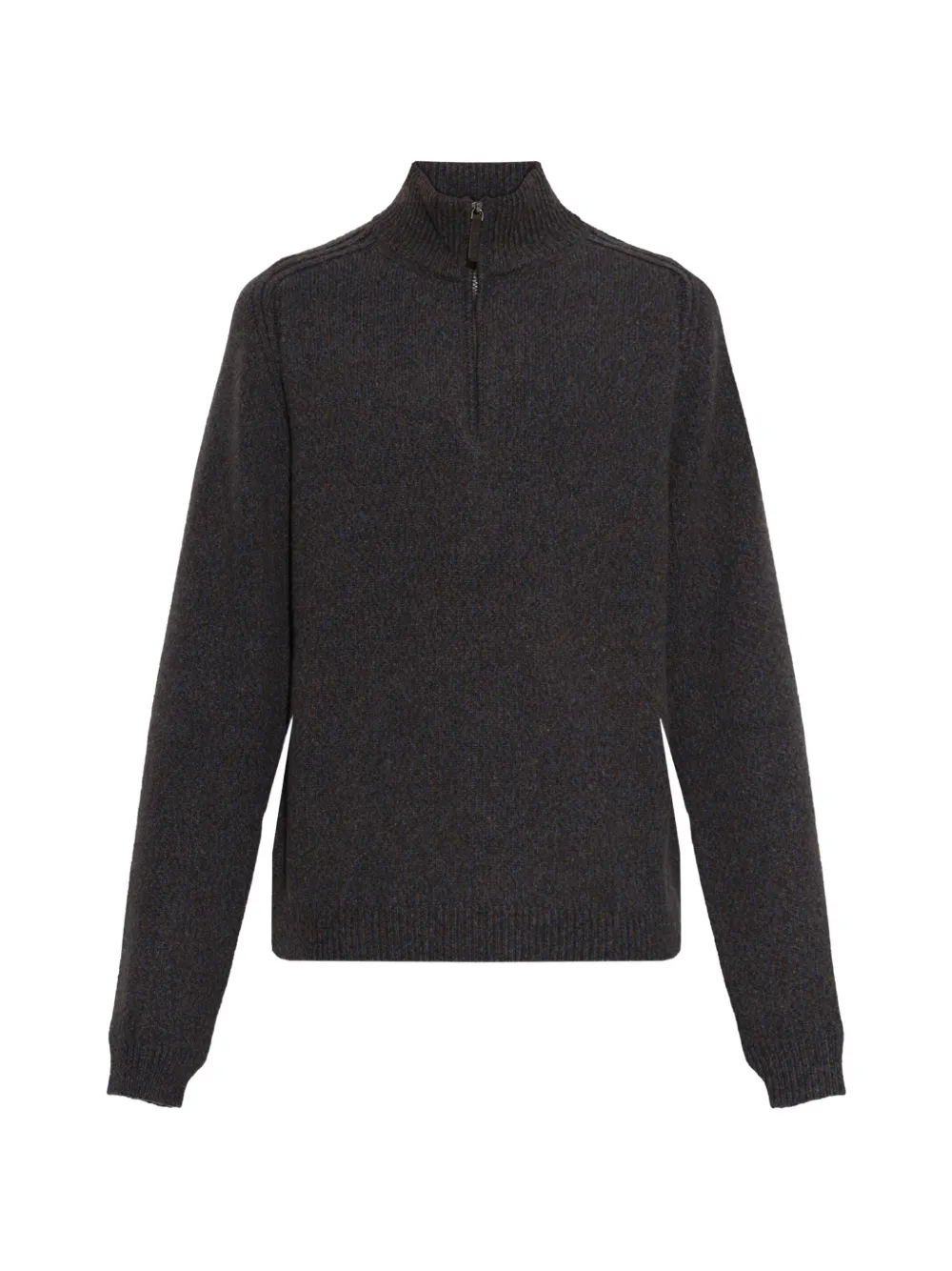 Sease Mouilné 2.0 Quarter-zip Cashmere Sweater In Gray
