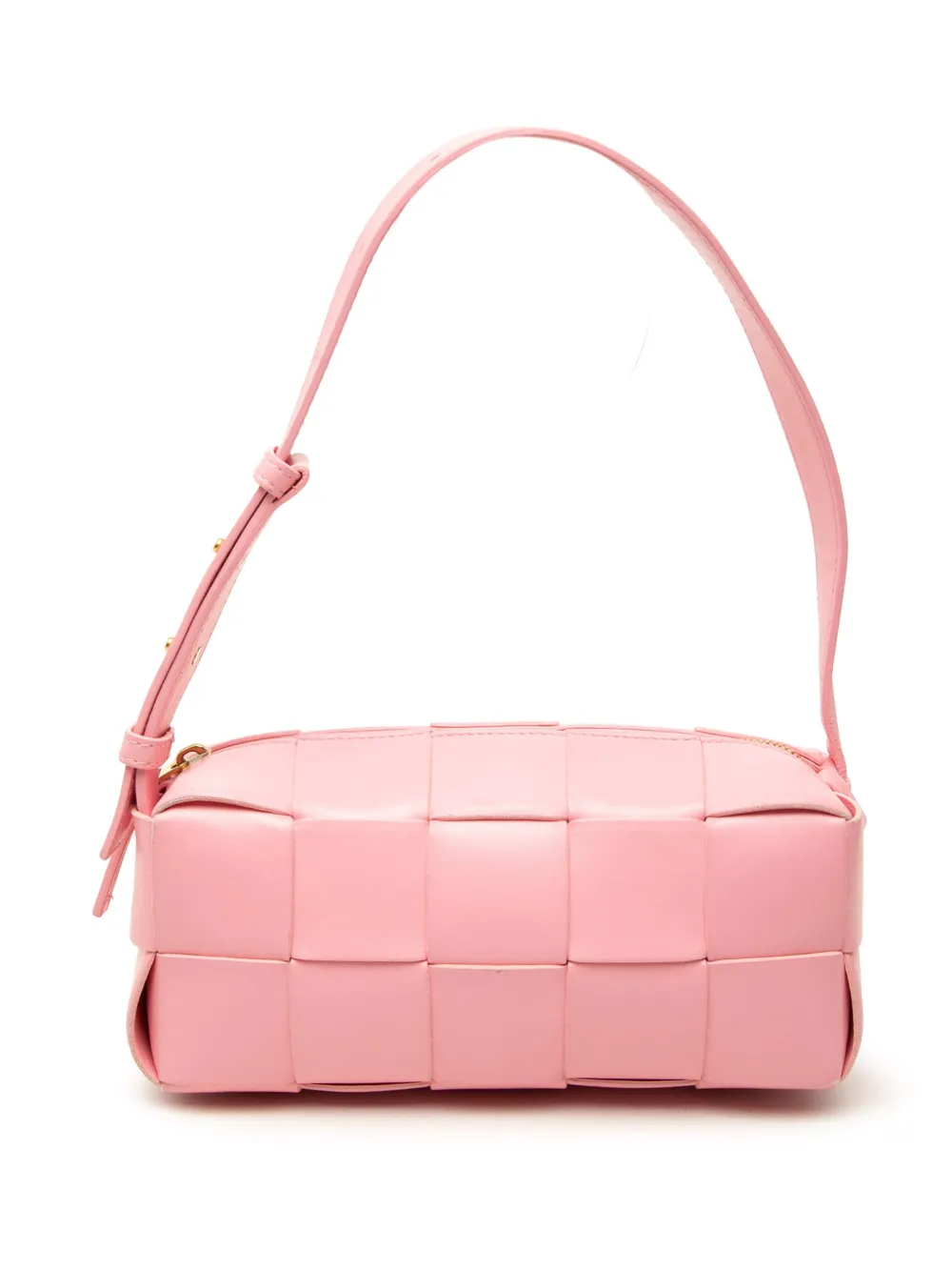 Bottega Veneta Pre-Owned 2012-2026 kleine Intrecciato Brick Cassette Schultertasche aus Lammleder - Rosa