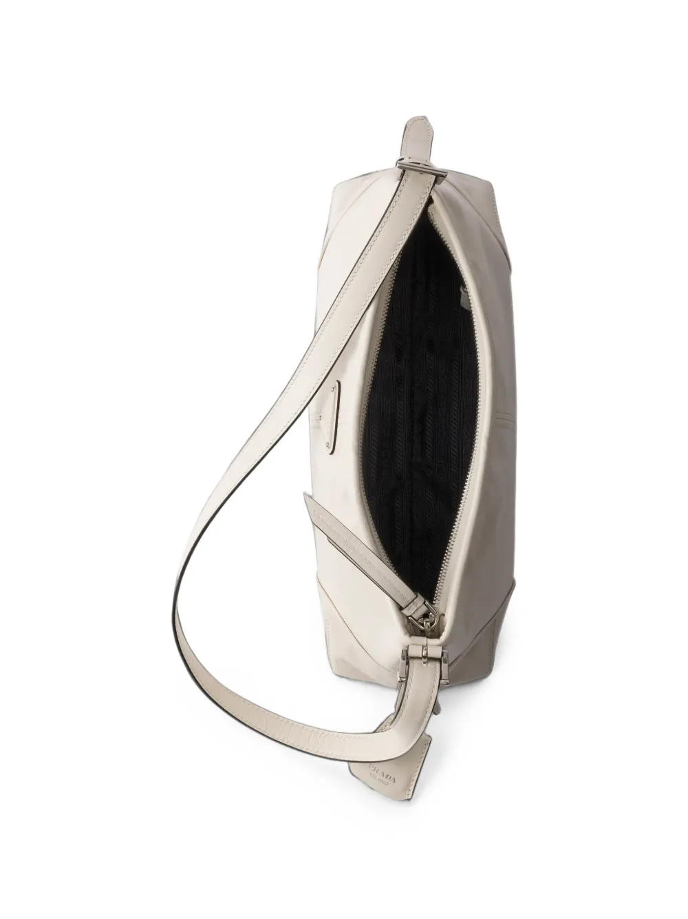 Prada Medium Aimée leren schoudertas Wit
