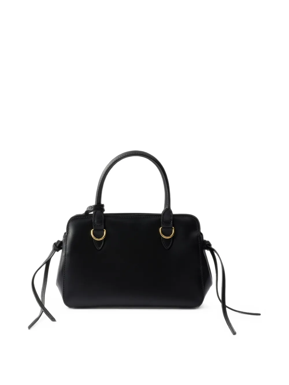 Prada Carry kleine leren handtas Zwart