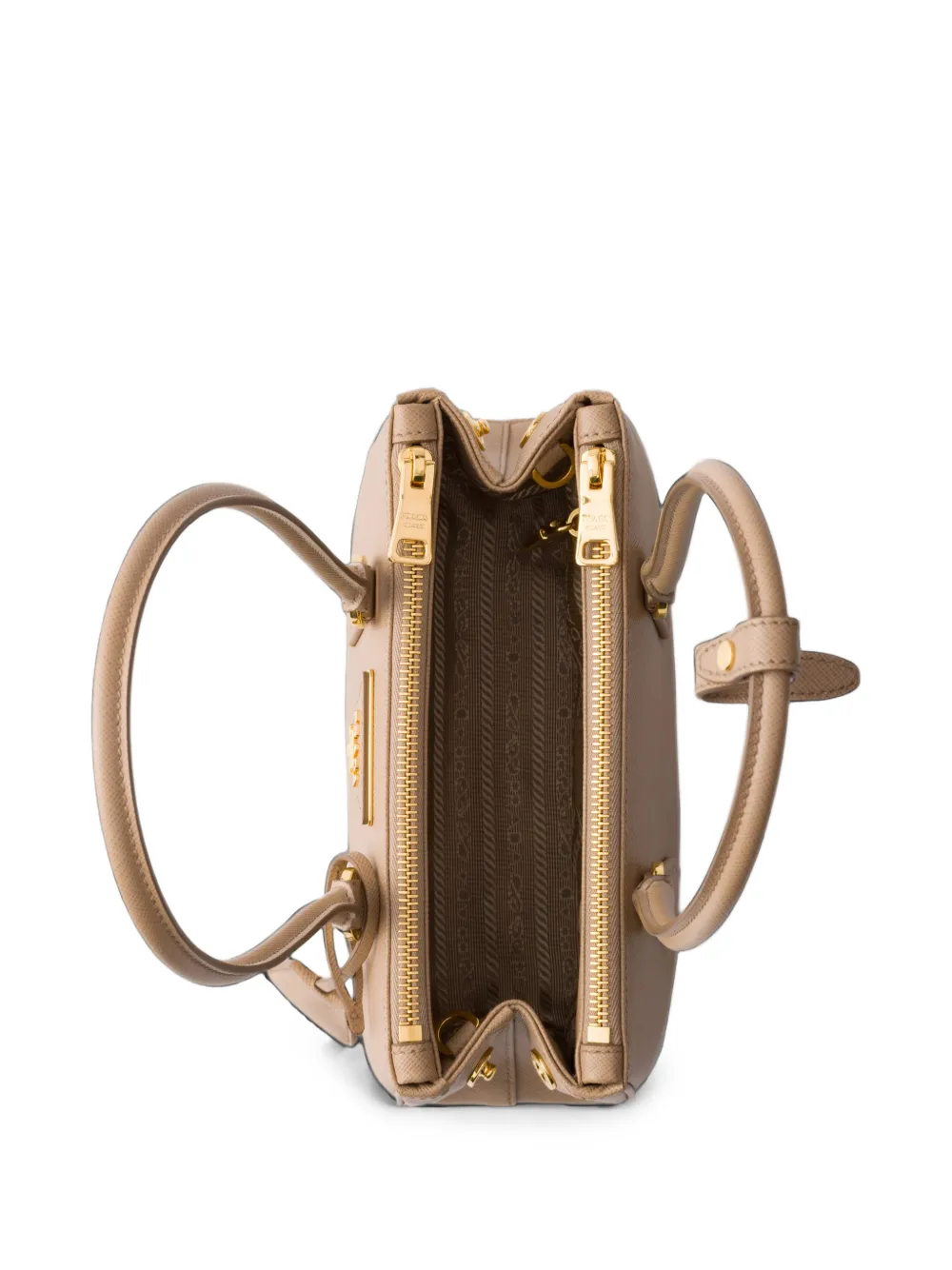 Prada Galleria Saffiano-leather mini-bag Beige