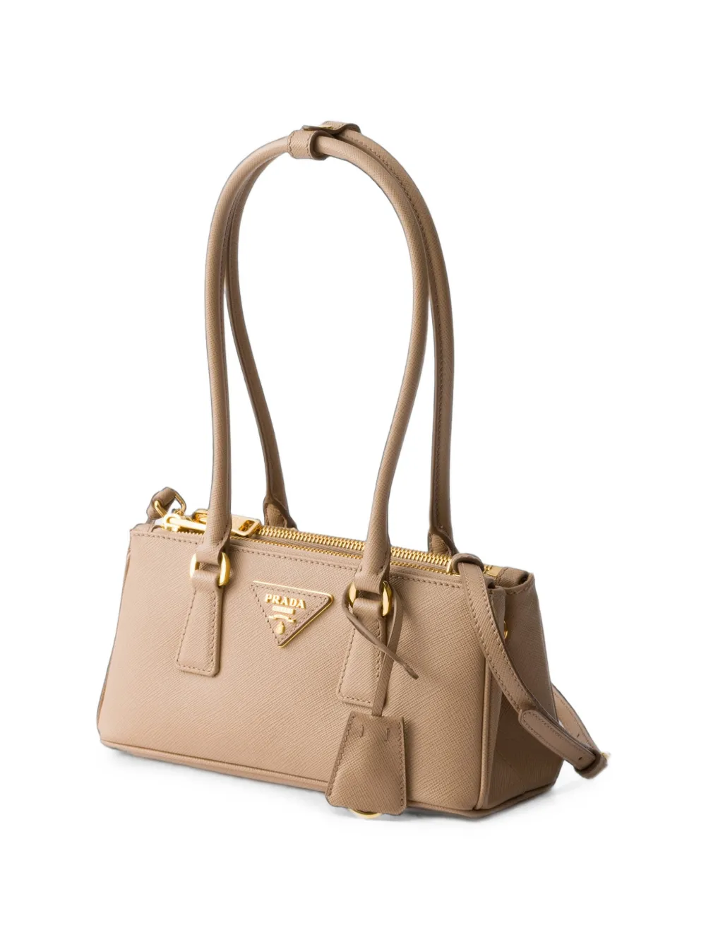 Prada Galleria Saffiano-leather mini-bag Beige