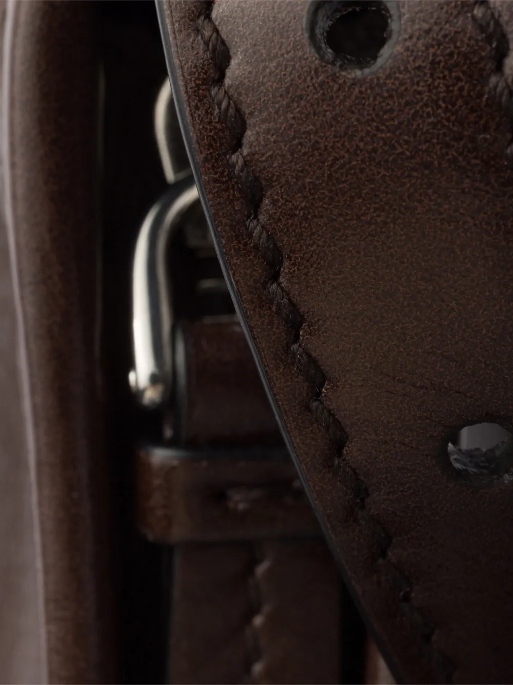 Prada Grote Aimèe leren schoudertas Bruin