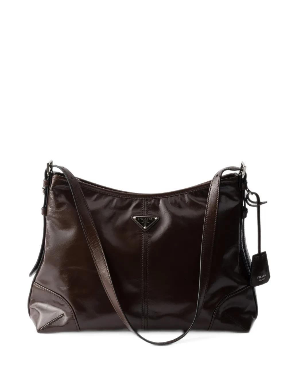 Prada Aimèe large leather shoulder bag
