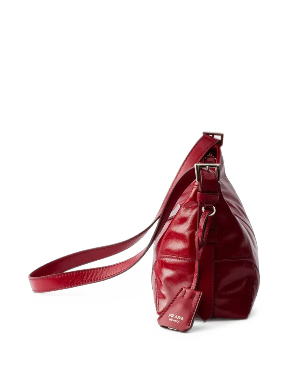 Prada Medium Aimée leren schoudertas Rood