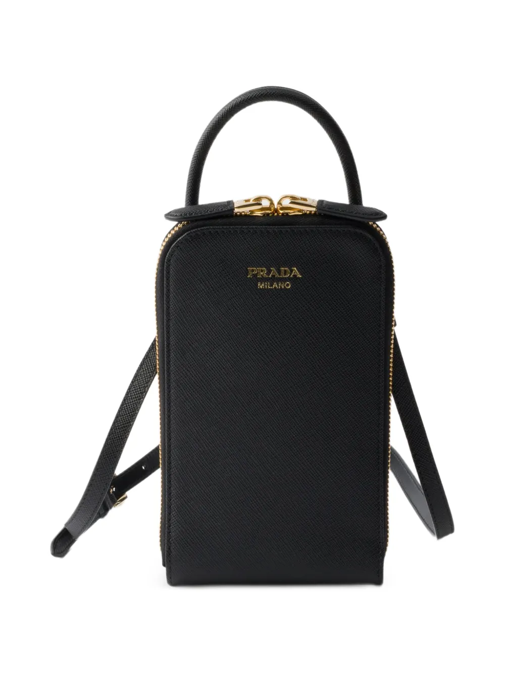 Prada 사피아노 레더 미니 백 | 블랙 | Image 1