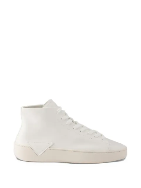 Prada high-top leather sneakers