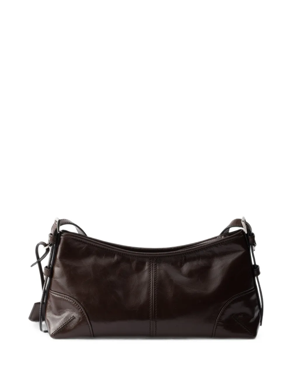 Prada Medium Aimée leren schoudertas Bruin
