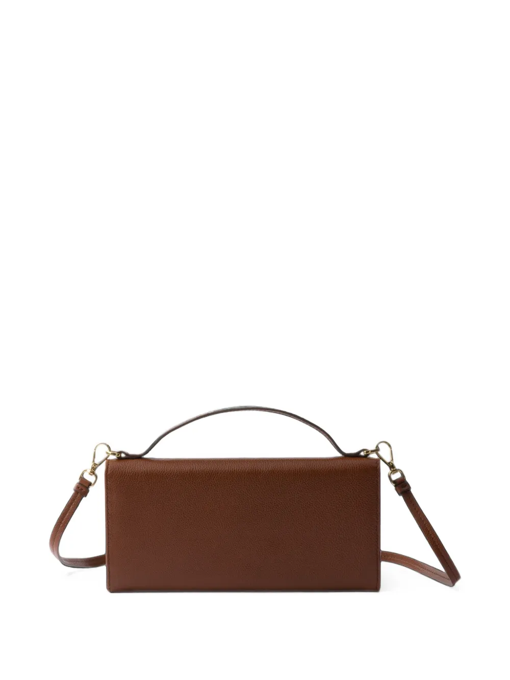 Prada leather wallet shoulder-strap mini bag Bruin