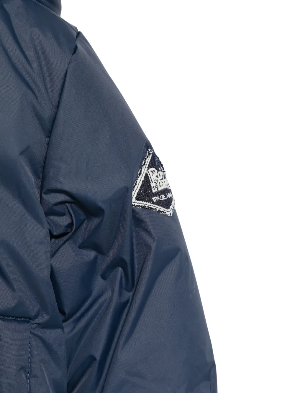 Roy Rogers Kids hooded logo-patch jacket Blauw