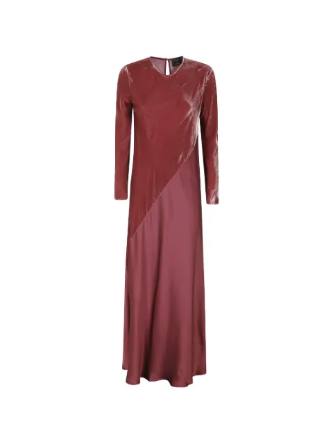 Antonelli velvet-panelled maxi dress