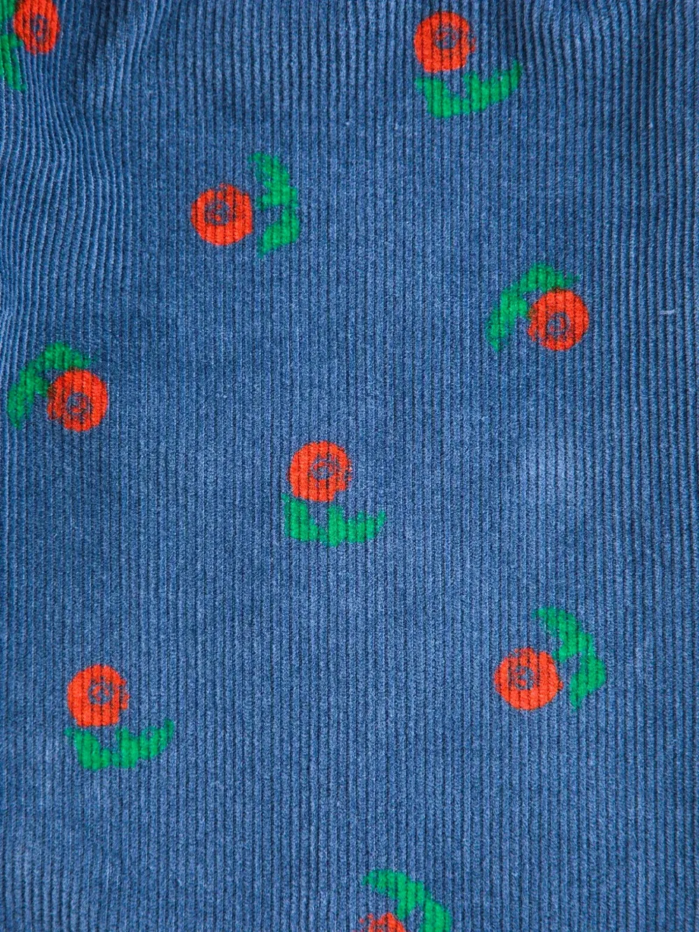 Bobo Choses Stamp Bloom ribfluwelen broek Blauw