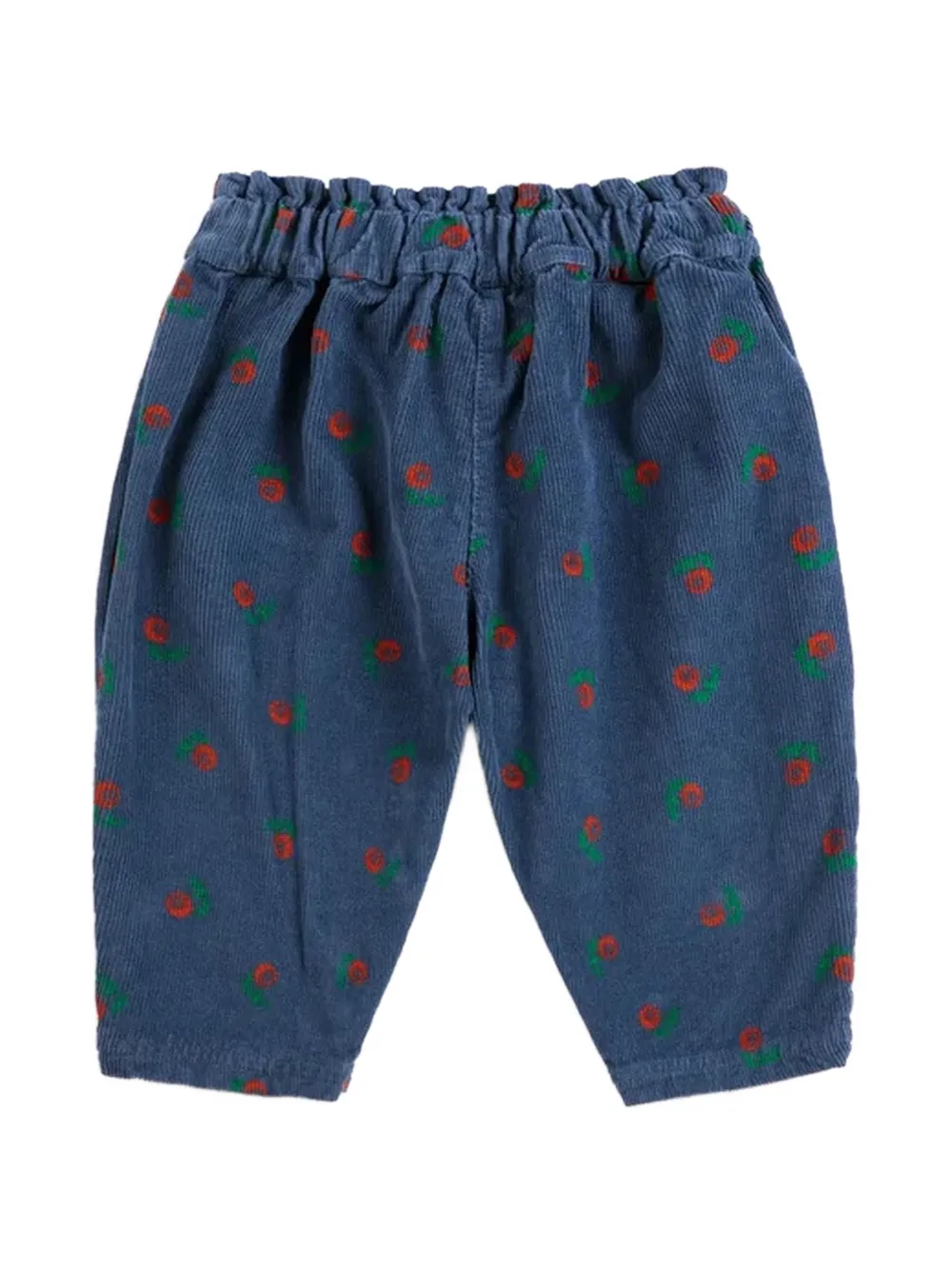 Bobo Choses Stamp Bloom ribfluwelen broek Blauw