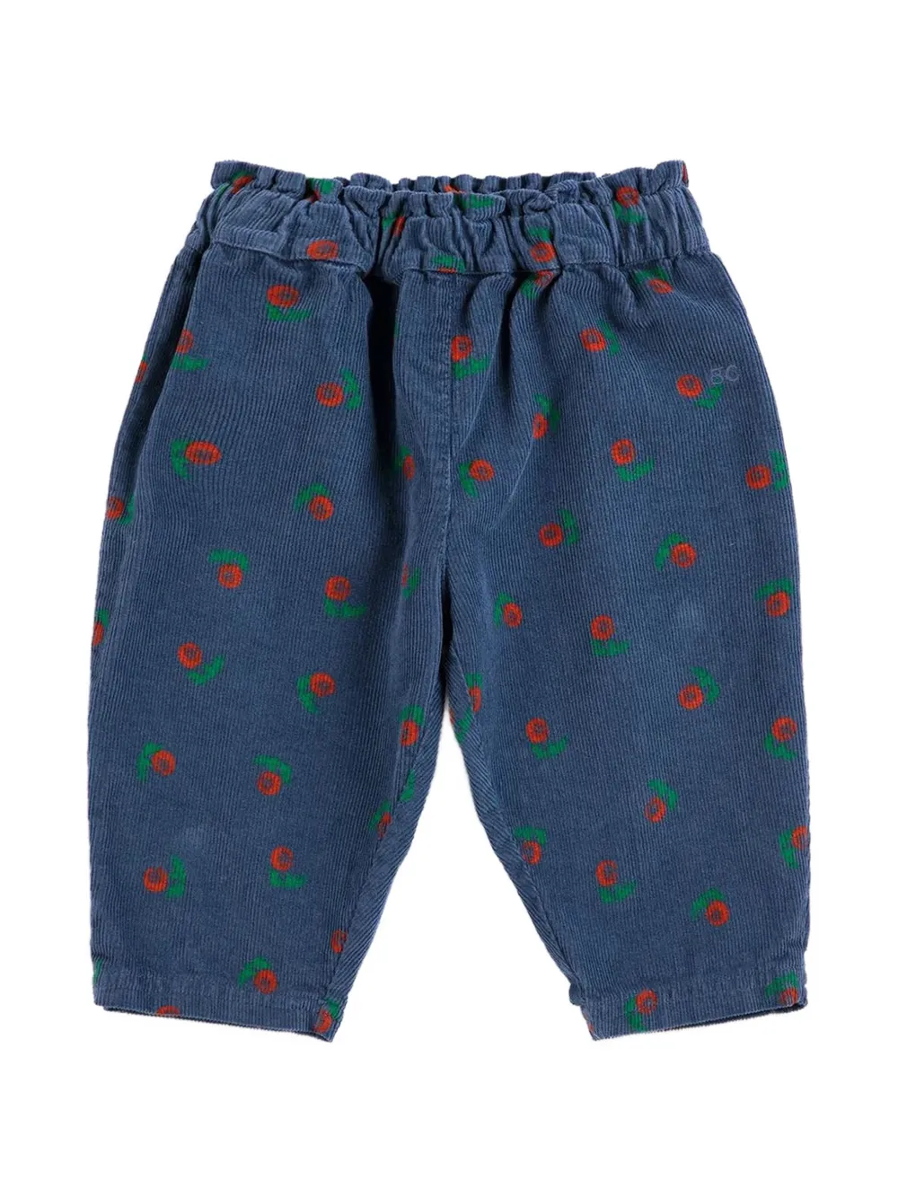 Bobo Choses Stamp Bloom corduroy trousers - Blu