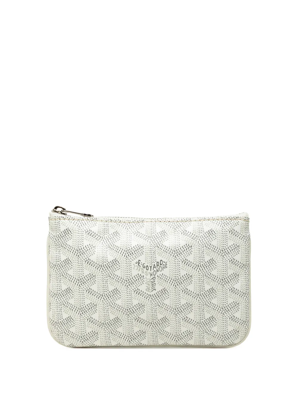 Goyard Pre-Owned pochette Senat MM Goyardine (2000-2026) - Blanc Goyard Pre-Owned pochette Senat MM Goyardine (2000-2026) - Blanc