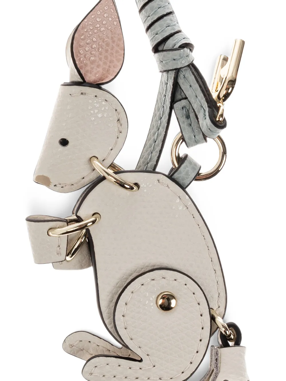 Furla Tassenbedel met konijn Beige