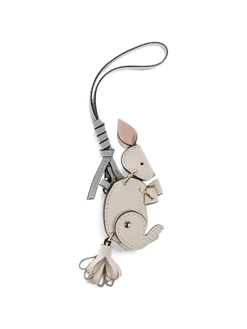 Furla Tassenbedel met konijn Beige