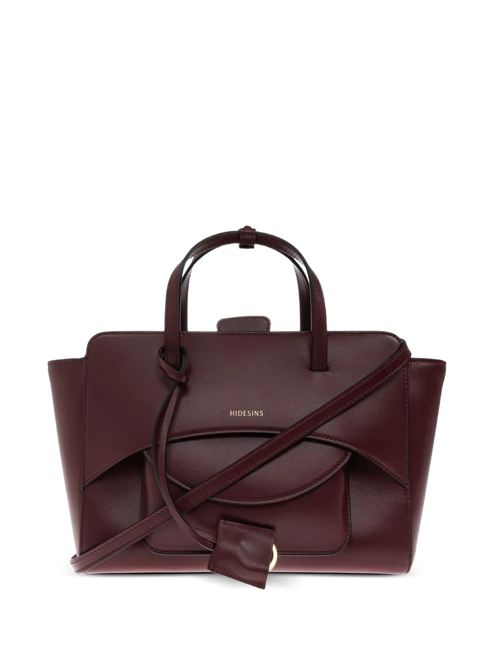HIDESINS medium Flap leather tote bag - Red