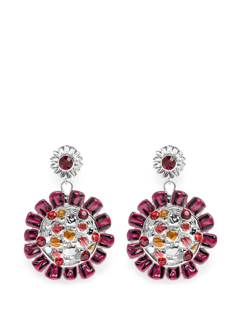 Marni floral-motif earrings - Argento
