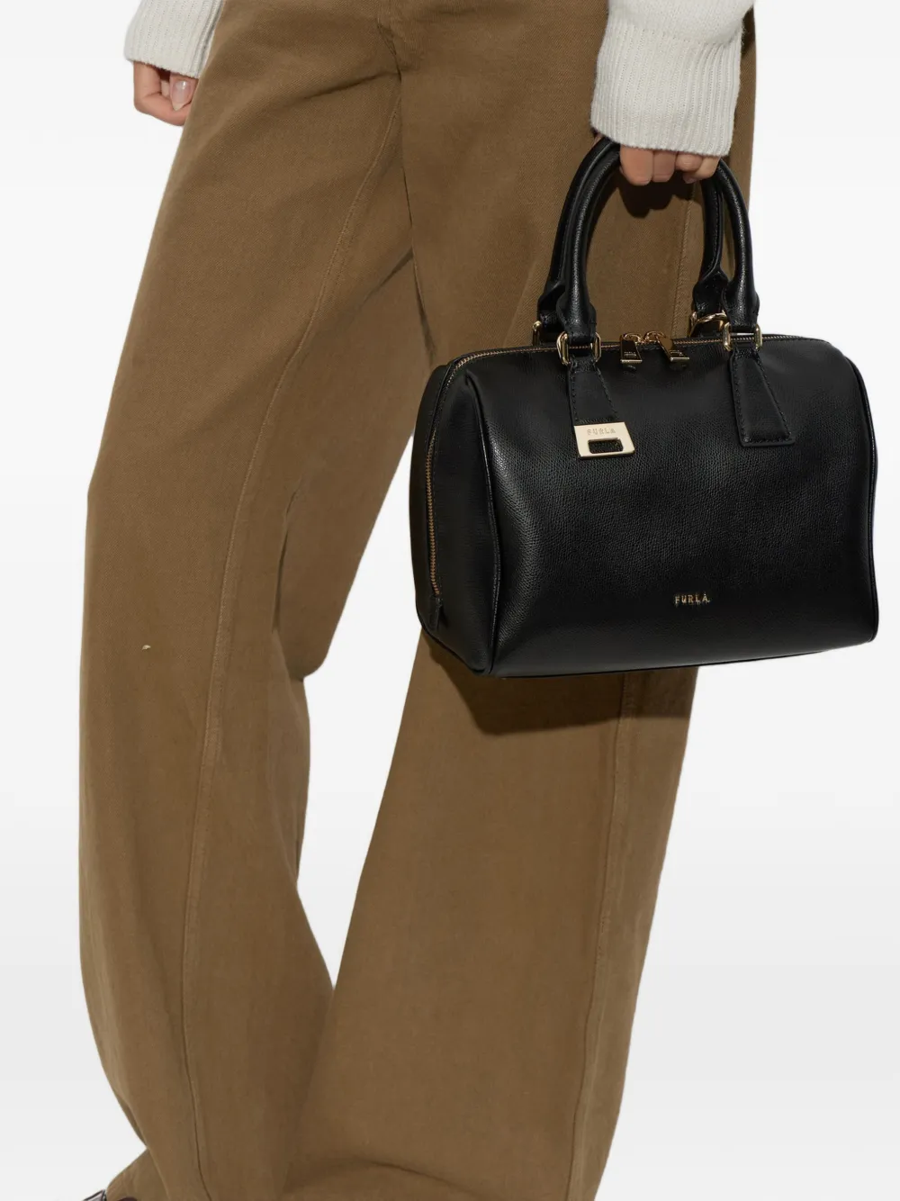 Furla Medium Olivia Boston tas Zwart