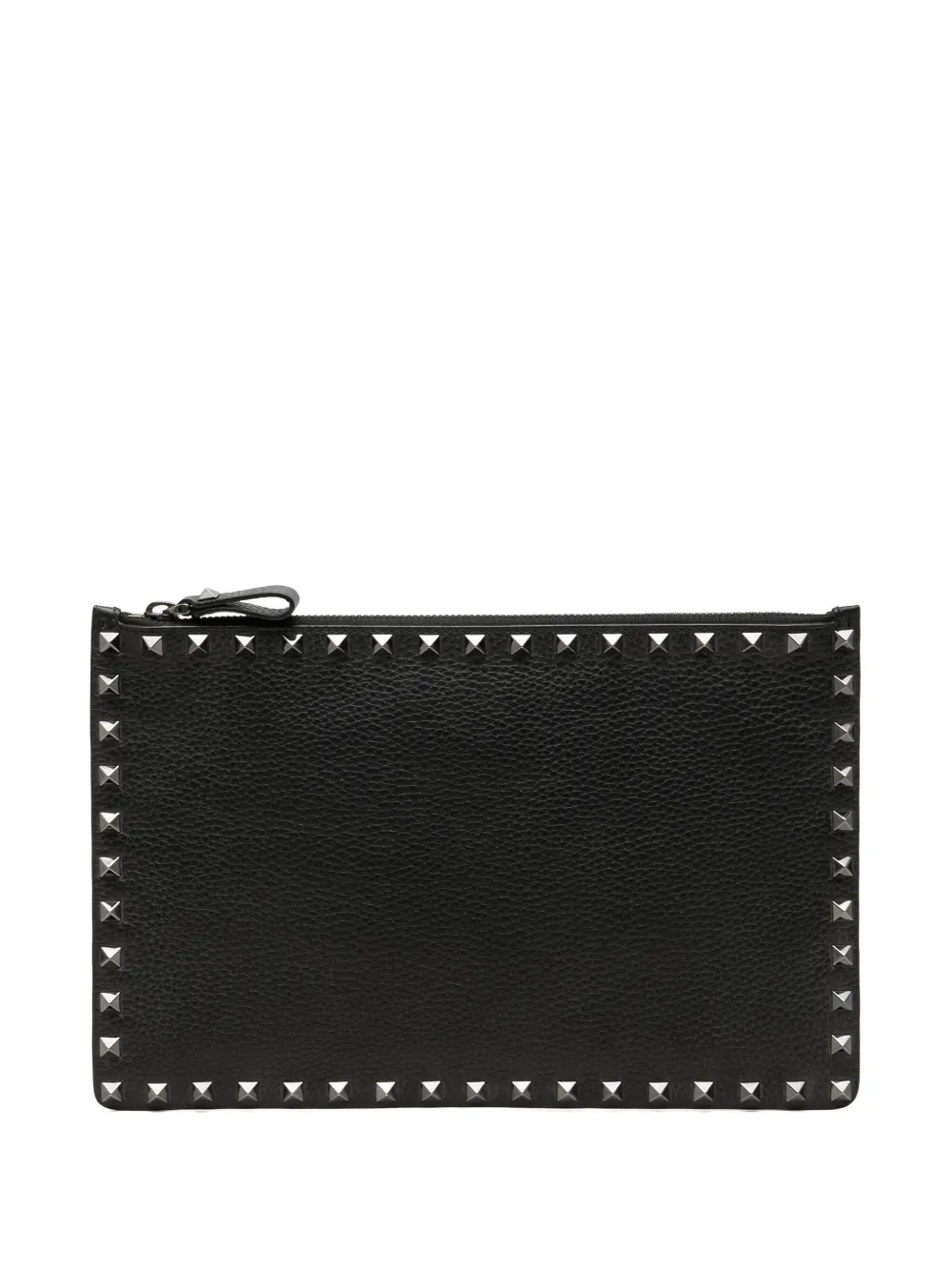 Valentino Garavani Pre-Owned 2018-2026 Rockstud Beuteltasche aus gekörntem Kalbsleder - Schwarz