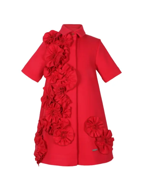 JESSIE AND JAMES KIDS Sunkissed ruffled floral-appliqué dress