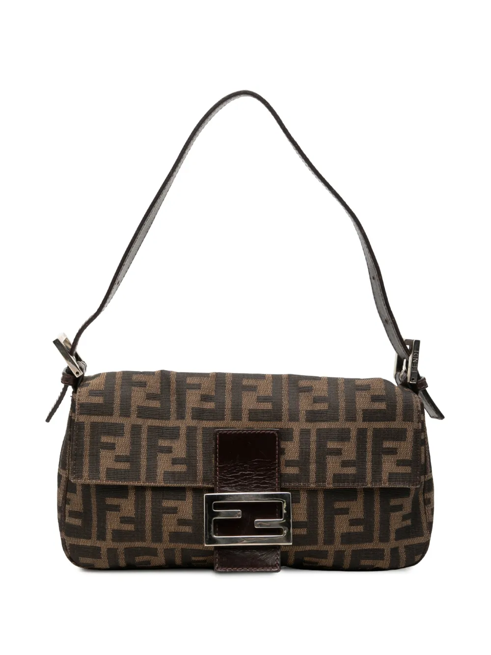 Fendi Pre-Owned 1997-2010 Zucca Canvas Baguette shoulder bag - Braun