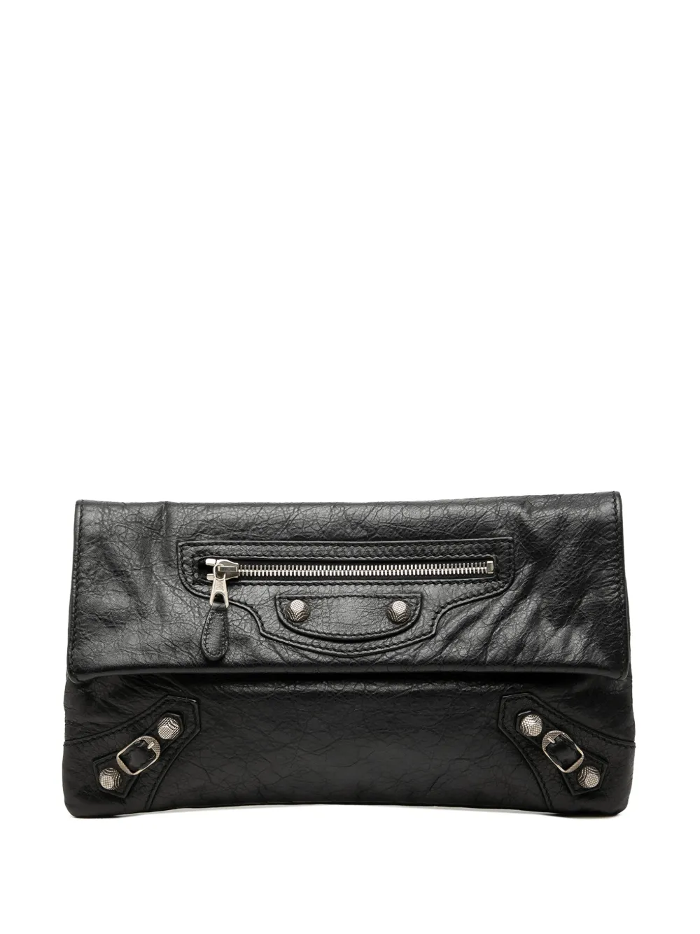 Balenciaga Pre-Owned pochette Motocross Giant 12 Envelope en cuir d'agneau (2012-2018) - Noir