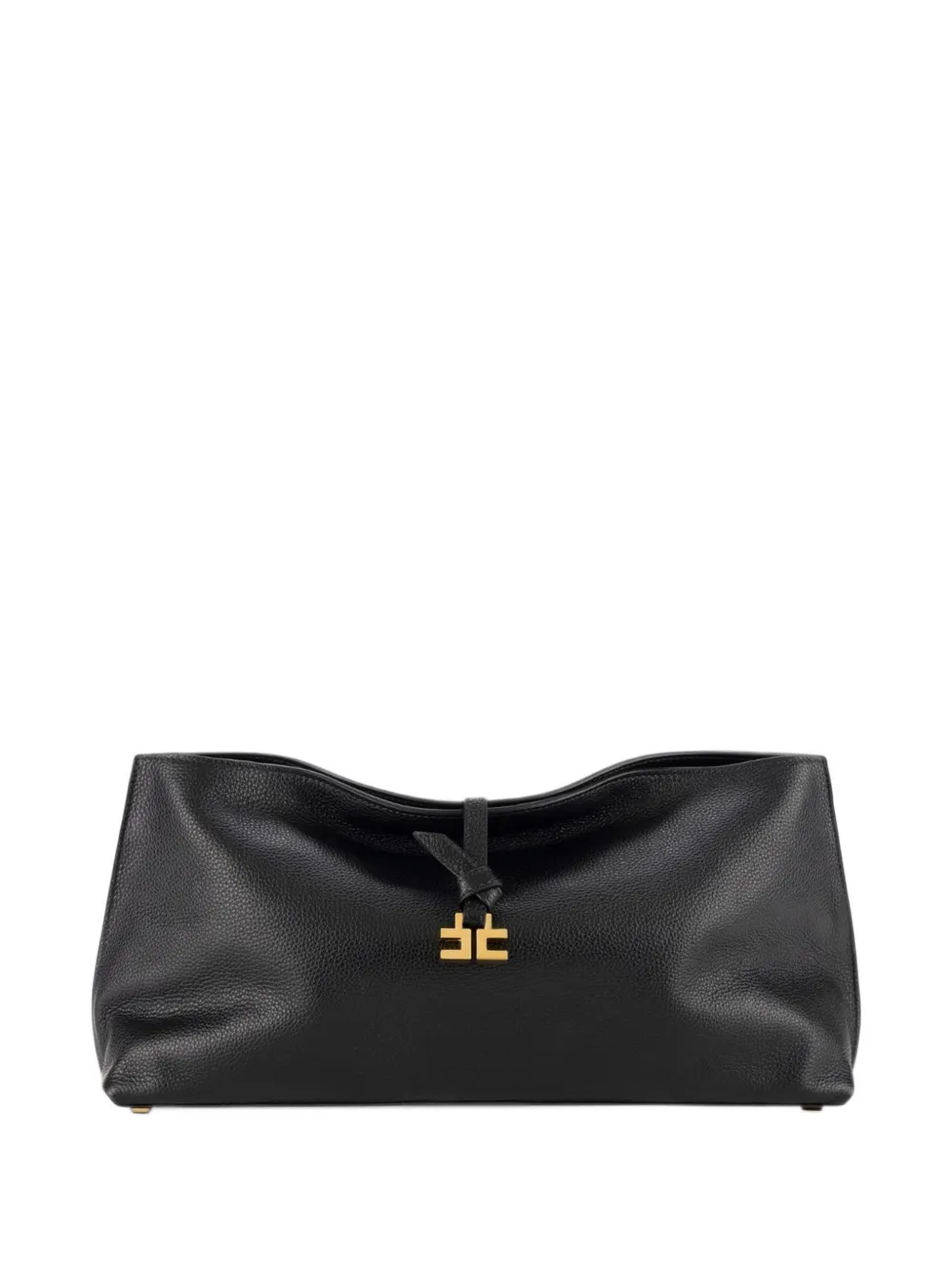 Elisabetta Franchi Boulevard leather clutch bag - Schwarz