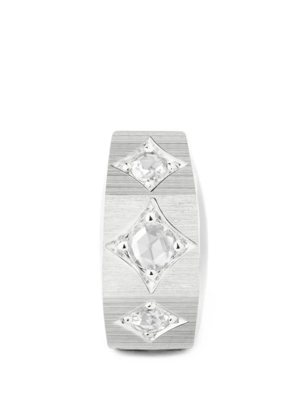 Marie Lichtenberg Ecrou coco 18K white gold earrings