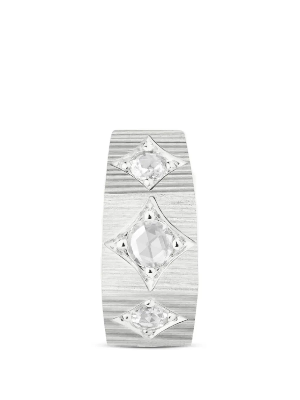Marie Lichtenberg Ecrou coco 18K white gold earrings - Silver